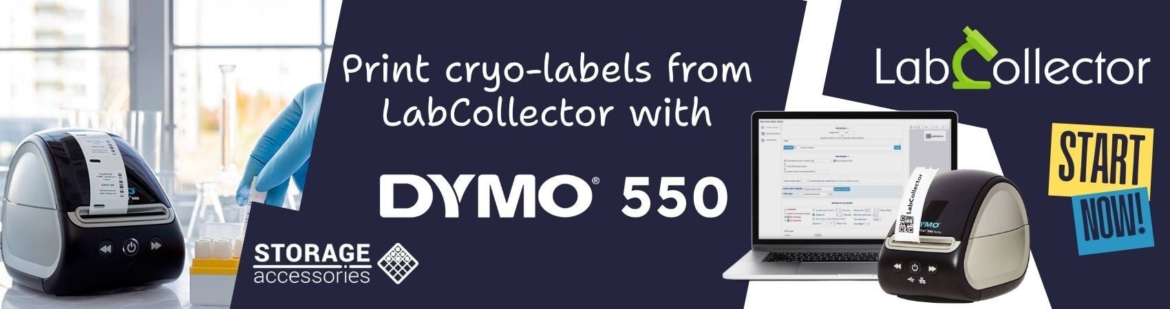 Print cryolabels from LabCollector with Dymo 550